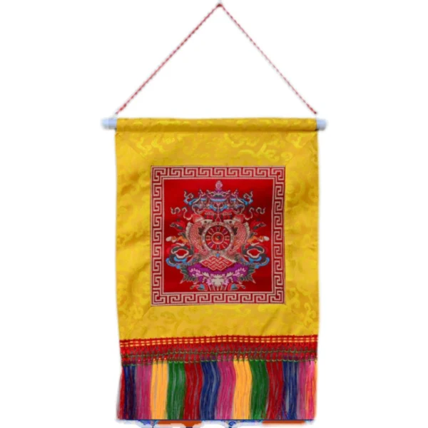 Cuadro Decorativo Tibetano – Los Ocho Símbolos Auspiciosos - Imagen 5