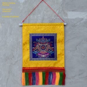 Cuadro Decorativo Tibetano – Los Ocho Símbolos Auspiciosos